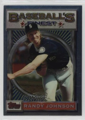 1993 Topps Finest Baseball's Finest Randy Johnson #154 HOF - Image 1 of 2