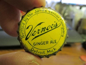 Detroit, Mich. Vernor's Ginger Ale Korkfutter Crown Cap MICHIGAN MI - Bild 1 von 3
