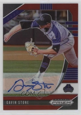2020 Panini Prizm Draft Picks Red Prizm Auto /50 Gavin Stone #PDP159 Auto - Image 1 of 2
