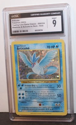 Pokémon TCG Articuno - Holo - 9/34 - 2023 Trading Card Game Classic CGC MINT 9 - Image 1 of 4