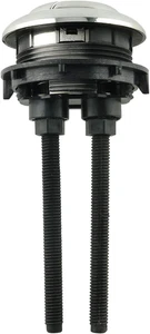 Tegg Toilet Push Button 48Mm Thread round Head Dual Flush Water Saving Chrome Ef - Picture 1 of 12