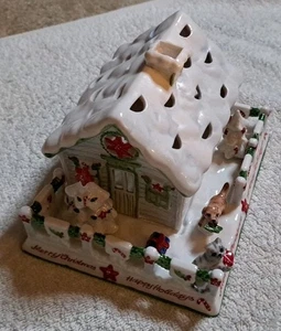 Villeroy & Boch Candelabro Luz de Té Casa Mascotas Gato Perro Invierno Navidad - Imagen 1 de 17