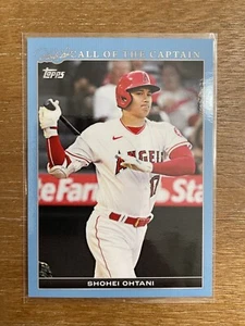2022 Topps Derek Jeter Call of the Captain Shohei Ohtani #28 Blue Parallel /150 - Picture 1 of 11
