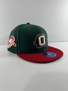 OAKLAND OAKS EFF DNA EBBETS FIELD GREEN RED FITTED HAT SIZE 7 MENS NEW W/ Tags - Picture 1 of 9