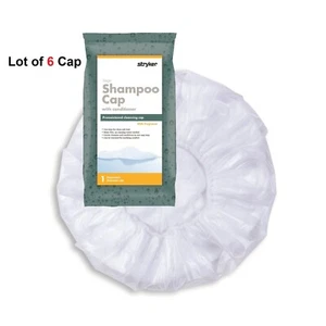 Sage Shampoo Cap with Conditioner Cap Rinse Free Shampoo Cap Ultra Soft, 6/Pack - Picture 1 of 6