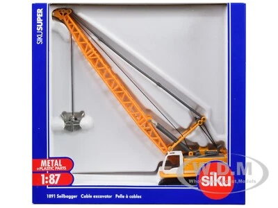 LIEBHERR CABLE EXCAVATOR YELLOW 1/87 (HO) DIECAST MODEL BY SIKU 1891 - Image 1 of 4