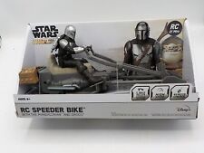 Star Wars RC Speeder Bike With The Mandalorian and Grogu Brand New In Box