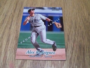 ALEX RODRIGUEZ 1997 FLEER PROMOTIONAL SAMPLE   BASEBALL CARD