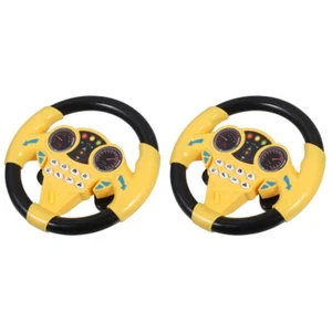 Set of 2 Lenkung Fahren Musikalisches Lenkradspielzeug Autolenkrad Kleinkind - Bild 1 von 12