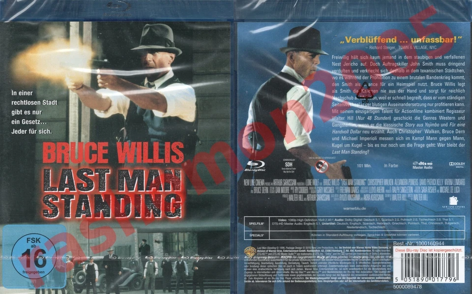 Blu-ray LAST MAN STANDING 1996 Bruce Willis Bruce Dern Walter Hill Region B NEW - Image 1 of 1