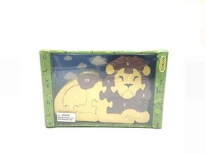 Números 1-10 Rompecabezas de Madera 3D Juguetes Niños Animal León A Niños Rompecabezas Edades 3+ - Imagen 1 de 3