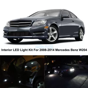 9 x Kit de luces interiores LED SMD blancas para Mercedes Benz W204 C250 C300 2008-2014 - Imagen 1 de 8