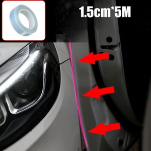 5M Transparente Protector Tira Transparente Protector Borde Puerta de Automóvil Pegatina - Imagen 1 de 10