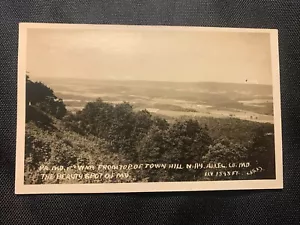 Top Of Town Hill Beauty Spot Allegany County Maryland Real Photo RPPC Postcard - Picture 1 of 2