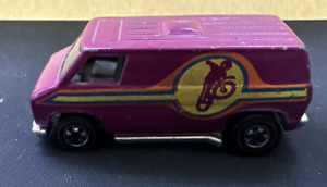1974 Hot Wheels Redline Super Van Plum Dirt Bike Motorcross Smoked Windshield