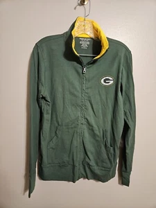 Reebok Womens Green Bay Packers Full Zip Lightweight Jacket Size Large - Picture 1 of 8