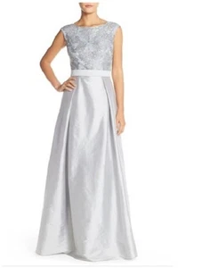 Aidan Mattox Lace & Taffeta Ballgown (size 6) - Picture 1 of 2