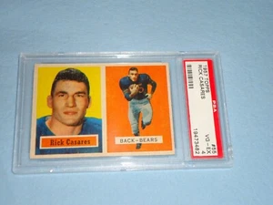 Tarjeta de fútbol americano Topps 1957 Rick Casares # 55 grado PSA 4 en muy buen estado-ex 19473482 - Imagen 1 de 3