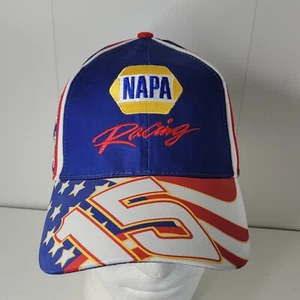 NAPA Racing Michael Waltrip NASCAR #15 Gorra de Béisbol Sombrero Bandera Americana Logo - Imagen 1 de 7
