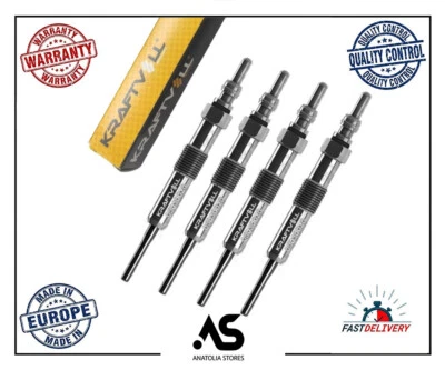 4X Glow Plugs For Dacia Dokker Duster Lodgy Logan Sandero 1.5 dCi 110654876R - Image 1 of 4