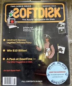 Softdisk #64 für Apple II+, Apple IIe, IIc, IIGS *Ardy the Aardvark Ultra selten! - Bild 1 von 3
