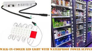 10ft Refrigerator walk in cooler LED light module + UL Listed waterproof power - Picture 1 of 12