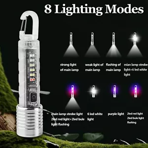 Linterna LED Imanes Fuertes USB Linternas de Mano Recargables con Zoom - Imagen 1 de 7
