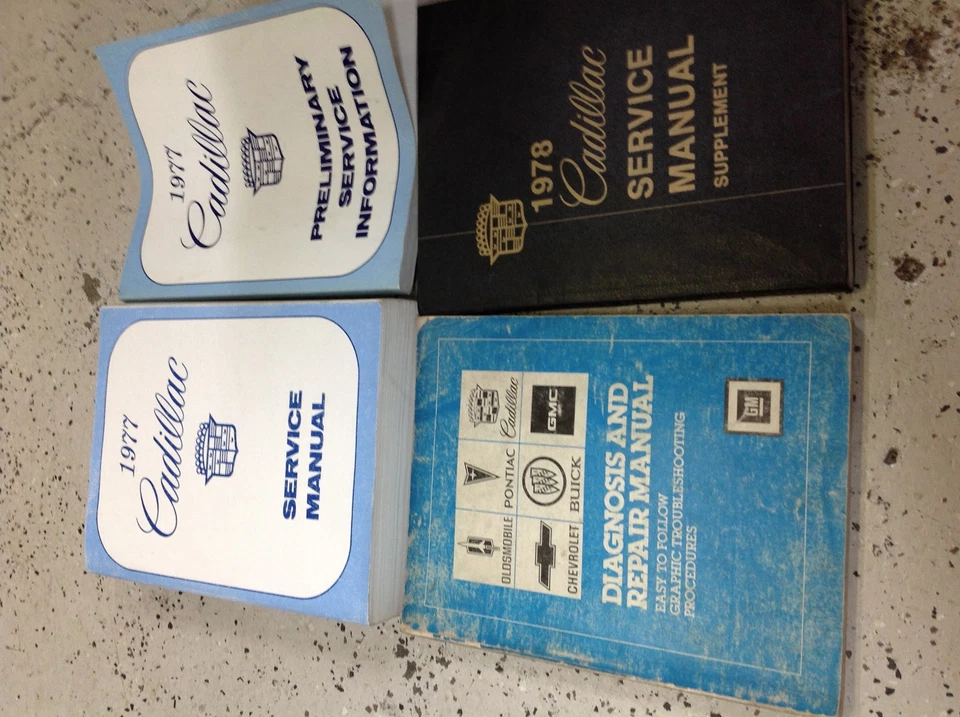 1977 CADILLAC ELDORADOFLEETWOOD DEVILLE SEVILLE Магазин Сервис Ремонт Ручной Набор - Изображение 1 из 4