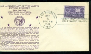 1944 FDC - Scott # 926 - Películas - Crosby Cachet UA - Imagen 1 de 1