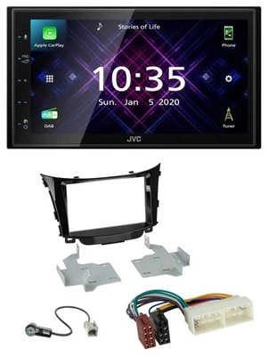 JVC DAB 2DIN MP3 Bluetooth USB Autoradio für Hyundai I30 (ab 2017) - Bild 1 von 4