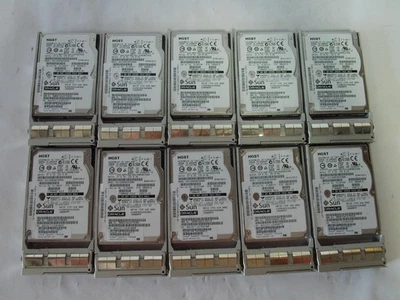 *Lot of 11* HGST HUC109030CSS600 300GB 10K SAS 2.5" HDD w/ Caddy (V2189) - Image 1 of 4