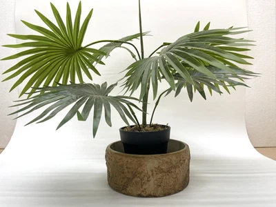 Vintage Hillstonia Moira Stoneware Bark Pottery Log Planter Bowl 1950s #9427 - Image 1 of 4