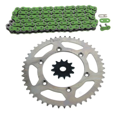 1996, 2000-03 serve Suzuki RM125 verde sem O anel corrente e roda dentada Slv 12/49 114L - Imagem 1 de 4