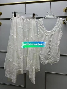 Chaleco Free People Francés Floral Malla Bordada Sin Mangas + Sobrefalda Irregular - Imagen 1 de 24