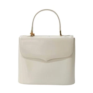 SAINT LAURENT Vintage White Leather Handbag - Picture 1 of 16
