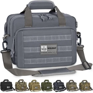 Range Bag, Tactical 2 Bag for Handguns and , Firearm Shooting Case with Multi... - Picture 1 of 8