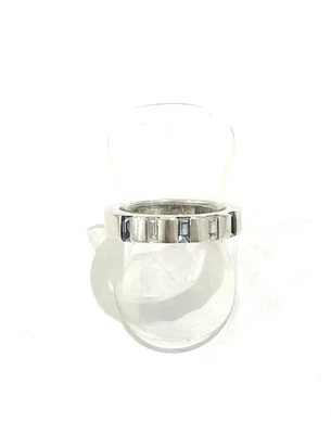 925/- Sterlingsilber Ring, simulierte Diamanten, Aquamarin, Gr. 55, 4 mm breit. - Bild 1 von 2