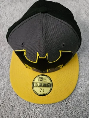 Gorra - Batman DC Comics talla 7 1/4 negro/gris/amarillo de 59Fifty gorra de béisbol Foto 1 de 2