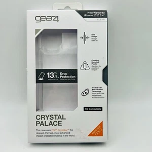 Gear4 Crystal Palace Hard Case for Apple iPhone 12 mini - Clear - Photo 1 sur 9