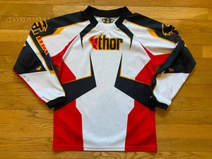 Thor Phase MX Motocross Jersey Youth sz M Red White Black EUC - Picture 1 of 4