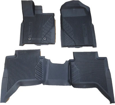 NEW OEM 2024 Ford Ranger RAPTOR All Weather Contour BLACK Floor Mats w/ Logo - Image 1 of 4