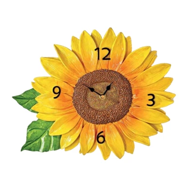 Regalos de Navidad Hermana Hija Su Mamá Tía Girasol Colgante Reloj de Pared 13x11 Foto 1 de 2