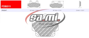 PASTIGLIE FRENO YAMAHA FDB 311 - Imagen 1 de 1