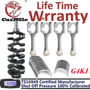 G4KJ GDI 2.4L Engine Rebuild Overhaul Kit - Crankshaft +Con Rods Fit HYUNDAI KIA - Foto 1 di 15