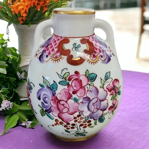 Porcelaine de Paris France - Chinese Export Style Porcelain Handled 4" Bud Vase - Picture 1 of 4