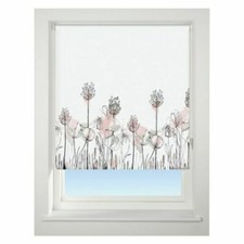 Universal 90cm Pink Floral Border Blackout Roller Blind Window Dressings