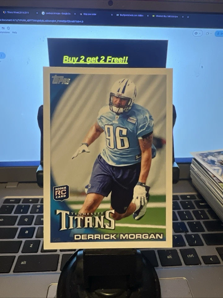 2010 Topps Derrick Morgan RC #362 Tennessee Titans Rookie - Image 1 of 1