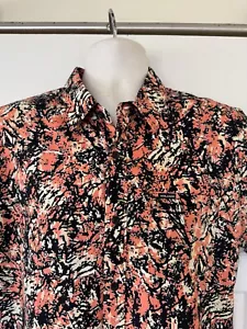 Camisa con botones Volcom para hombre mediana colorida calce clásico manga corta - Imagen 1 de 13