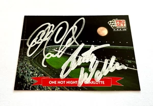 Dale Earnhardt & Rusty Wallace NASCAR 1992 Pro Set #RCC2 Autographed Signed - Picture 1 of 5