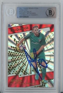 2017 Panini Revolution Sunburst #123 Signed Jan Oblak BAS Beckett Witness - Picture 1 of 1